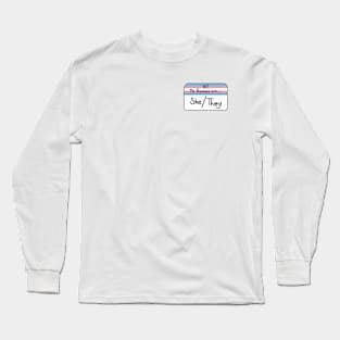 Pronouns Transgender pride - She/They Long Sleeve T-Shirt